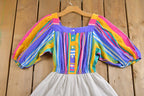 Vintage 1960s Rainbow Dress