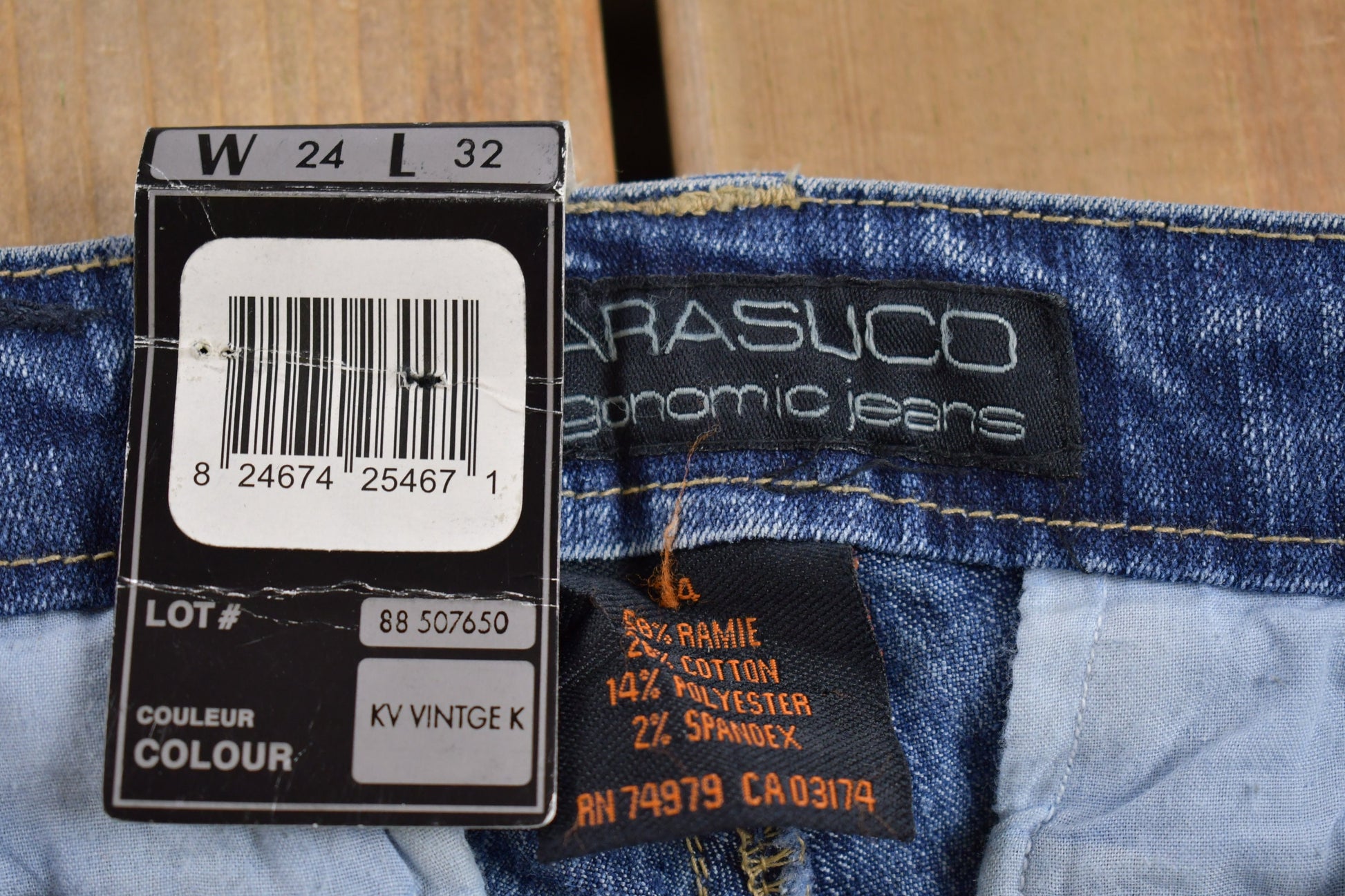 Vintage Deadstock Y2K Parasuco Flared Lowrise Cargo Jeans