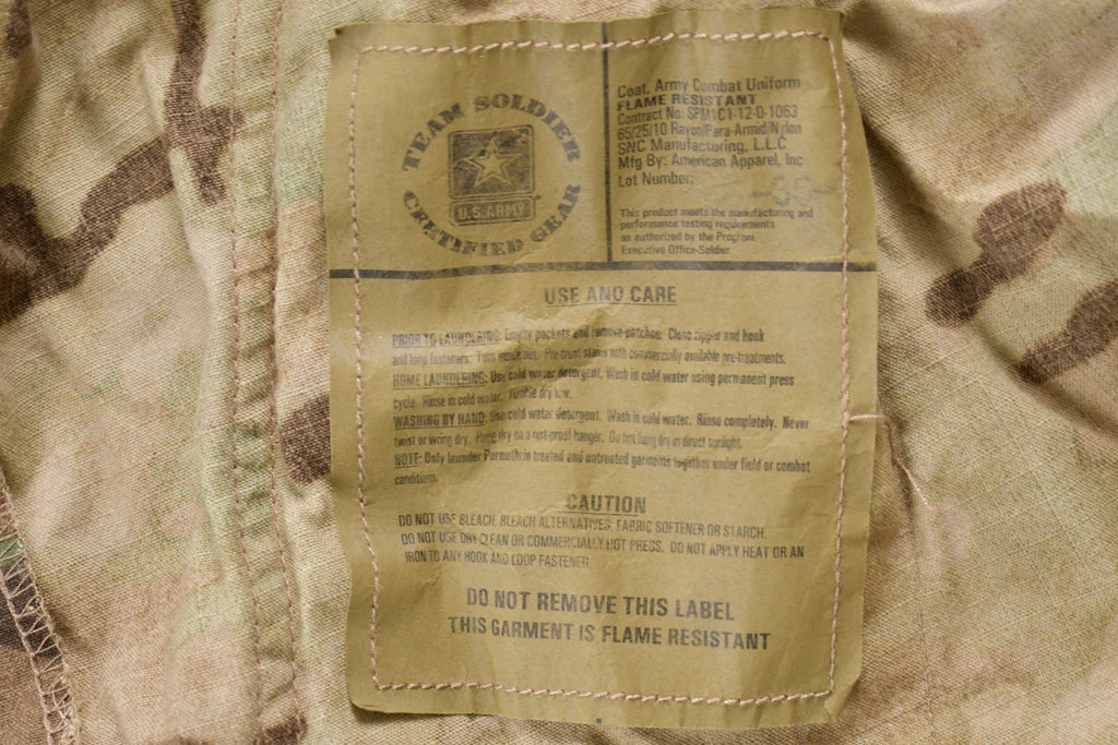 Vintage 2001 Military Desert MultiCamo Insect Repellent Field Jacket