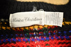 Vintage 1990s Marisa Christina Plaid Mohair Knitted Cardigan Sweater