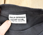 Vintage 1990s Palm Springs Yacht Club Flower Design Graphic T-Shirt
