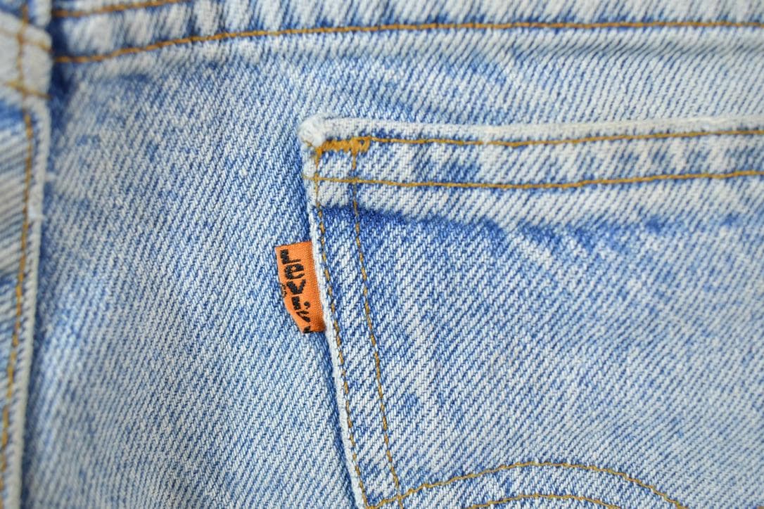 Vintage 1990s Levi Strauss Orange Tab Denim Jeans Size 33 x 32