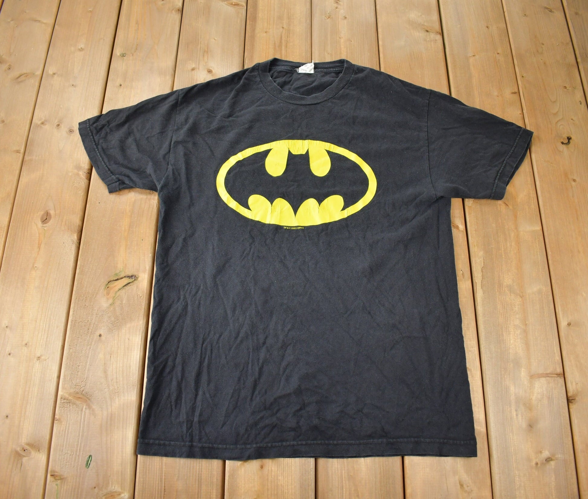 Vintage 2000 Batman Symbol Movie Promo T-shirt Made In USA