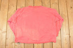 Vintage 1990s Bonjour Indigo Design Graphic Print Crewneck Sweatshirt Womens Cropped XL