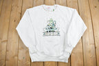 Vintage 1990s Noel Rabbit and Ducks Christmas Sweater
