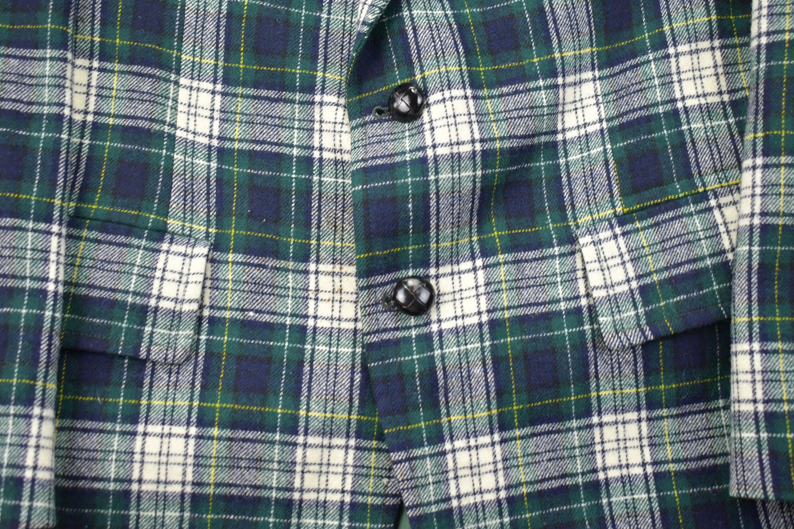 Vintage 1990s Pendleton Wool Plaid Blazer Jacket