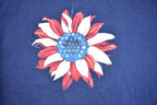 Vintage 1990s American Flag Flower Graphic T Shirt
