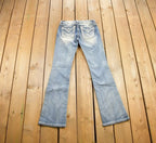 Vintage Y2K Miss Me Bedazzled Low Rise Jeans Size 26x31