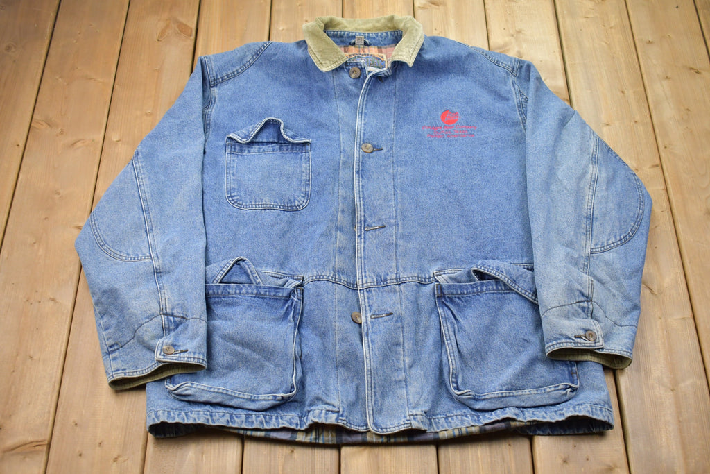 Vintage 1990s Upstream Denim Chore Jacket