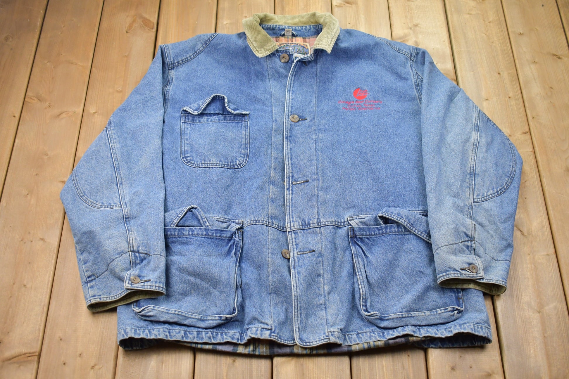 Vintage 1990s Upstream Denim Chore Jacket