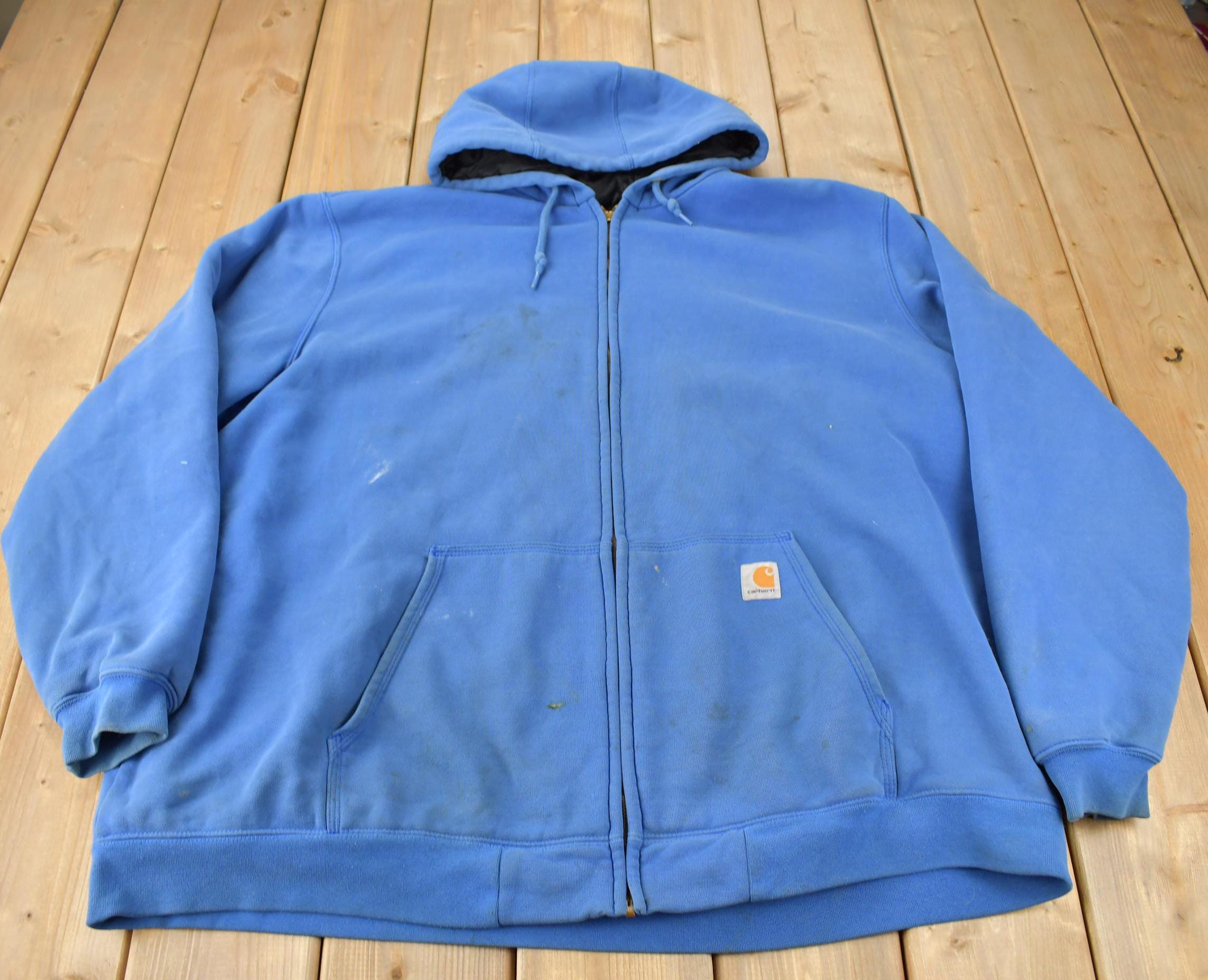 Vintage Y2K Distressed Heavy Weight Carhartt Lined Hoodie Sweatshirt