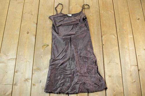 Vintage Y2K Vigoss Brown Mini Dress / Y2k Vintage Bedazzled Tops / Retro Womenswear / Mod Fashion