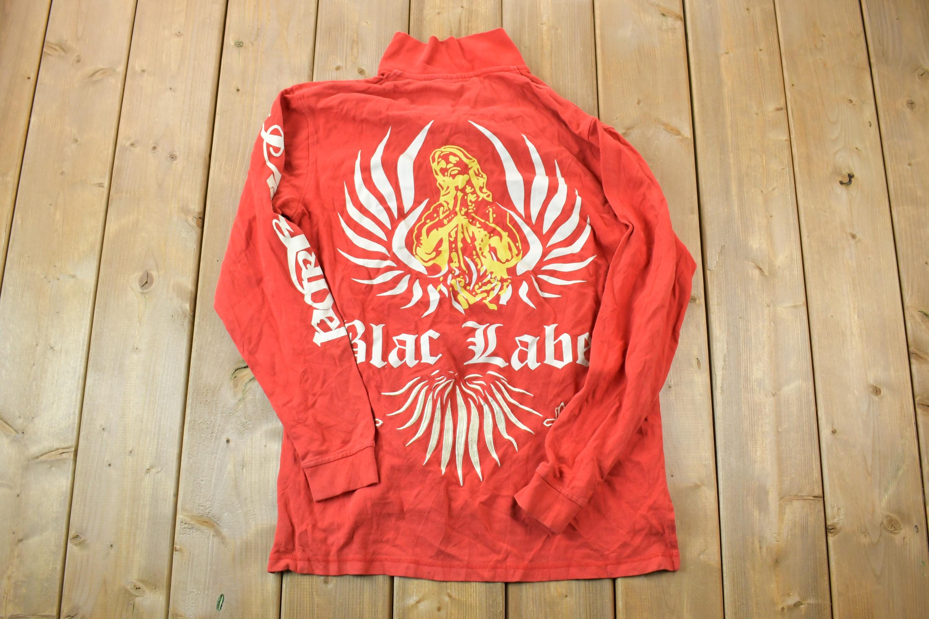 Vintage 1990s Blac Label Flannel Quarter Button Up Shirt