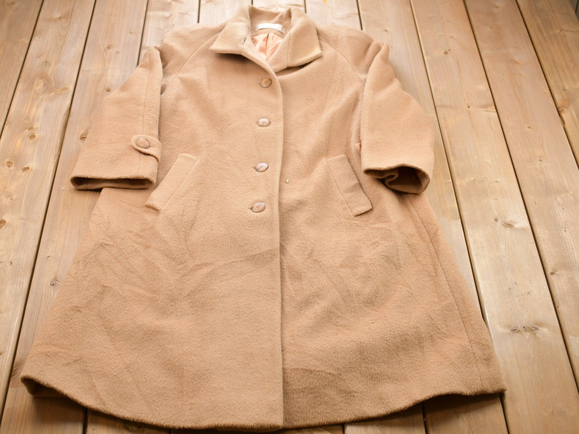 Vintage 1990s Beige Wool Jacket