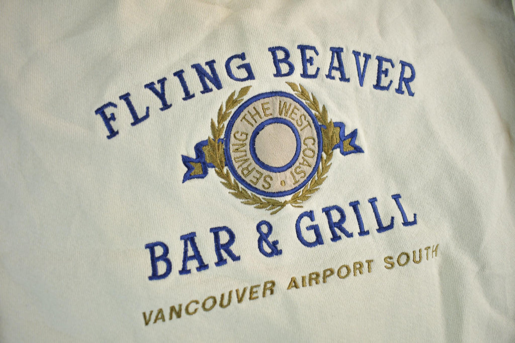 Vintage 1990s Flying Beaver Bar Grill Crewneck Sweatshirt Mens XL