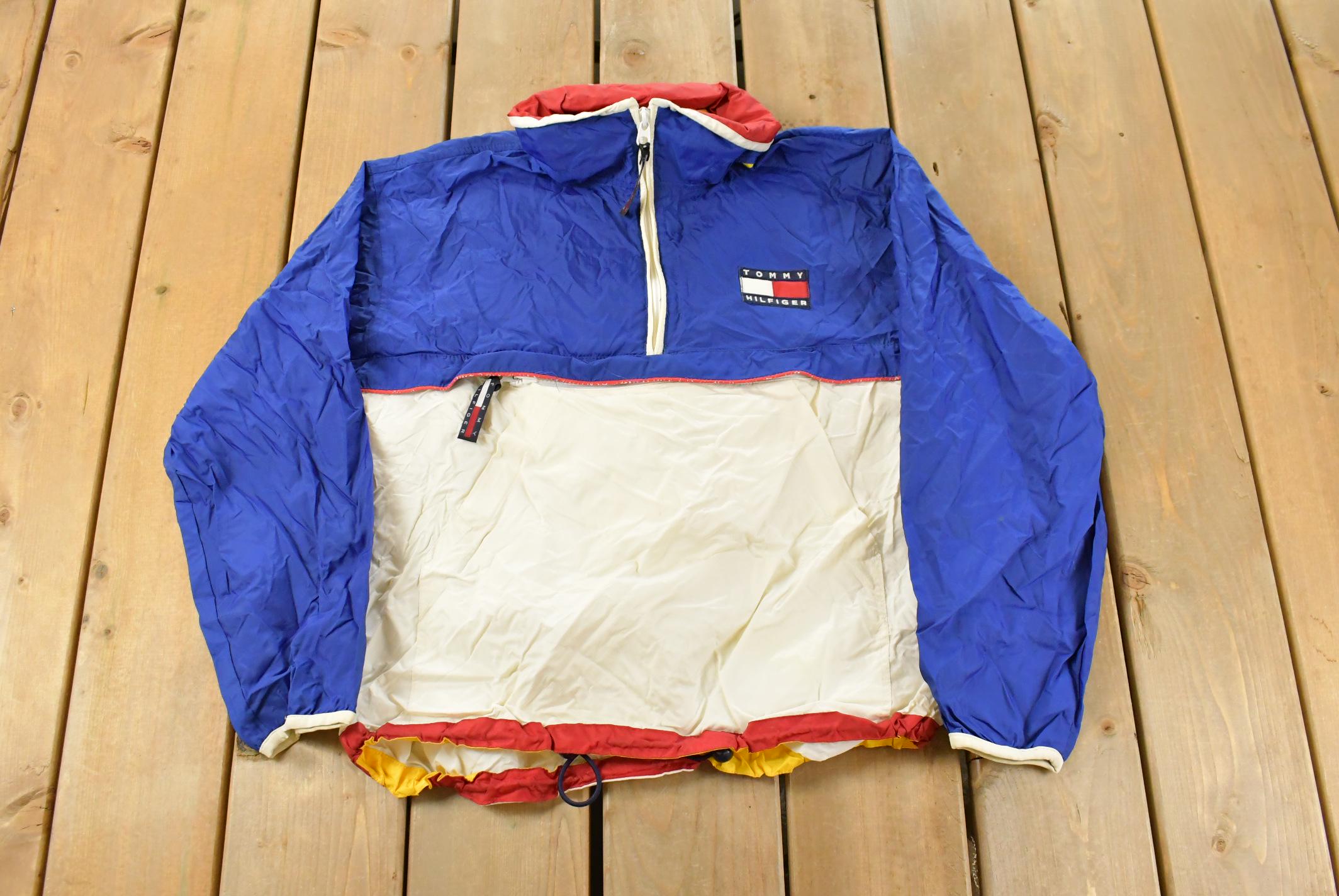 Vintage 1990s Tommy Hilfiger Anorak Windbreaker Jacket Youth XL