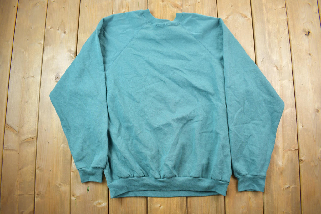 Vintage 1990s Blank Teal