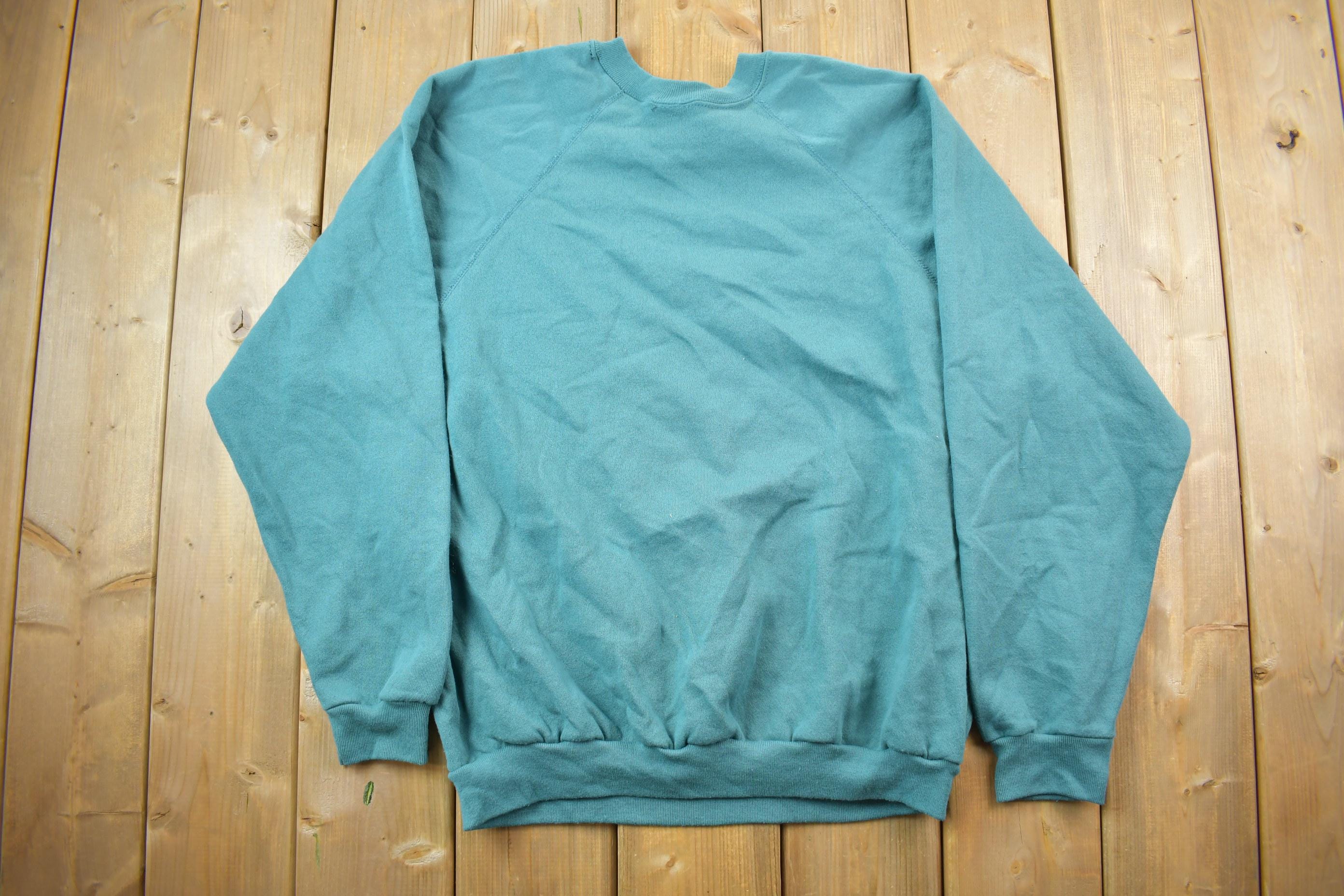 Vintage 1990s Blank Teal