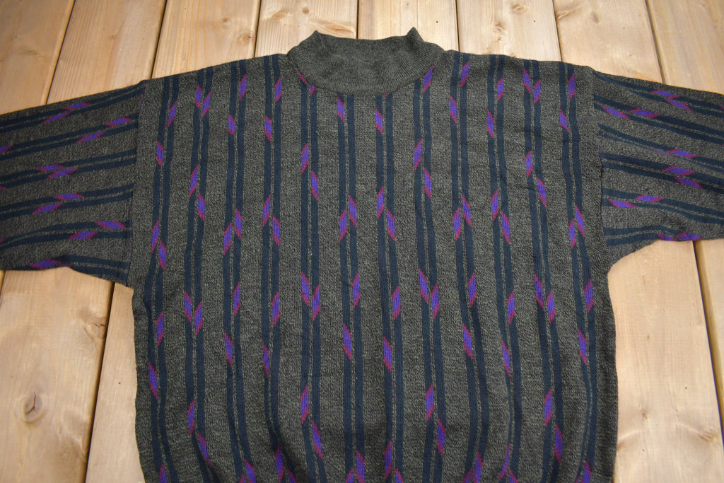 Vintage 1990s Gabrielle Knit Mockneck Sweater