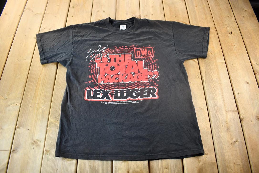 Vintage 1998 Lex Luger the Total Package NWO Graphic Wrestling T-shirt