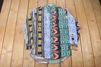 Vintage 1990s South Western All Over Print Wrangler Cowboy Cut X Long Tails Button Up Shirt