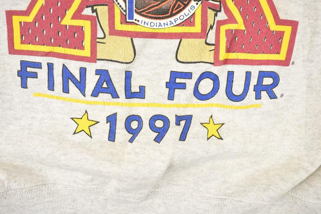 Vintage 1997 Minnesota Gophers Final Four Cartoon University Crewneck Sweater Men's L