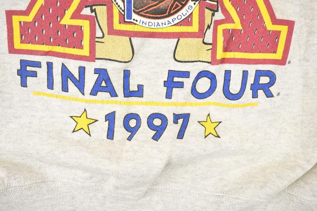 Vintage 1997 Minnesota Gophers Final Four Cartoon University Crewneck Sweater Men's L