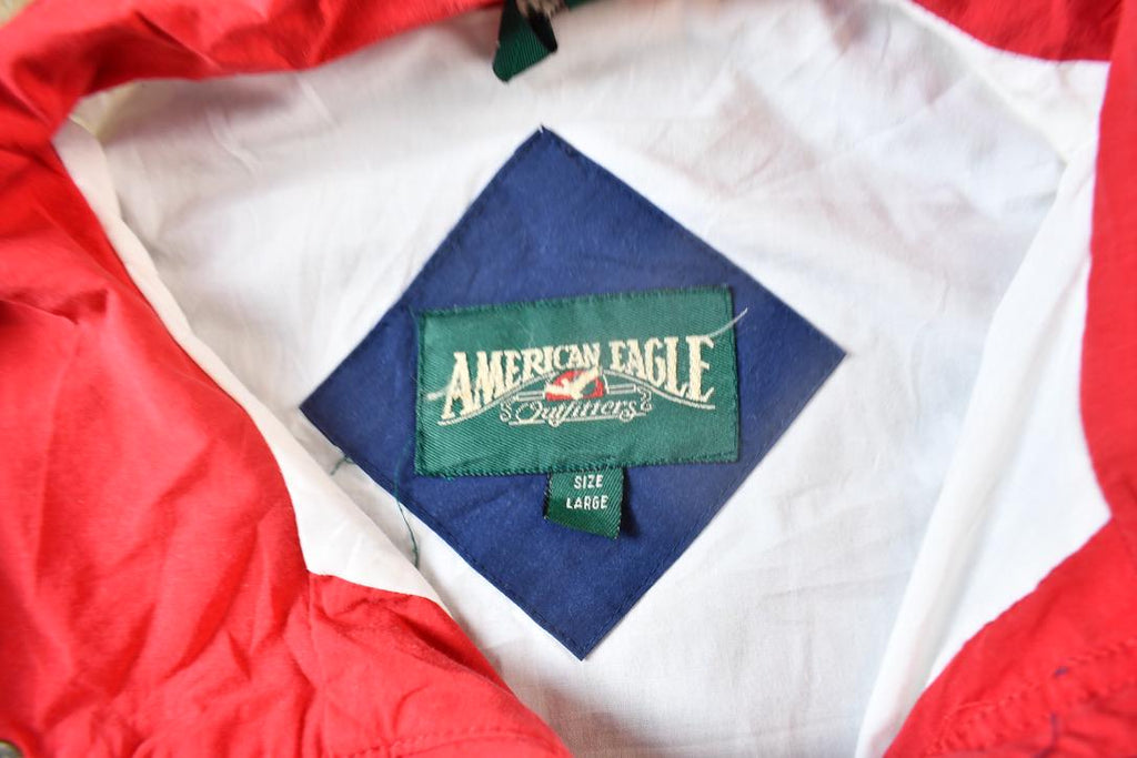 Vintage 1990s American Eagle Blank Windbreaker Jacket /