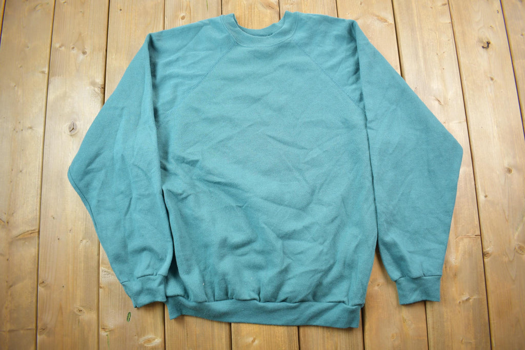Vintage 1990s Blank Teal