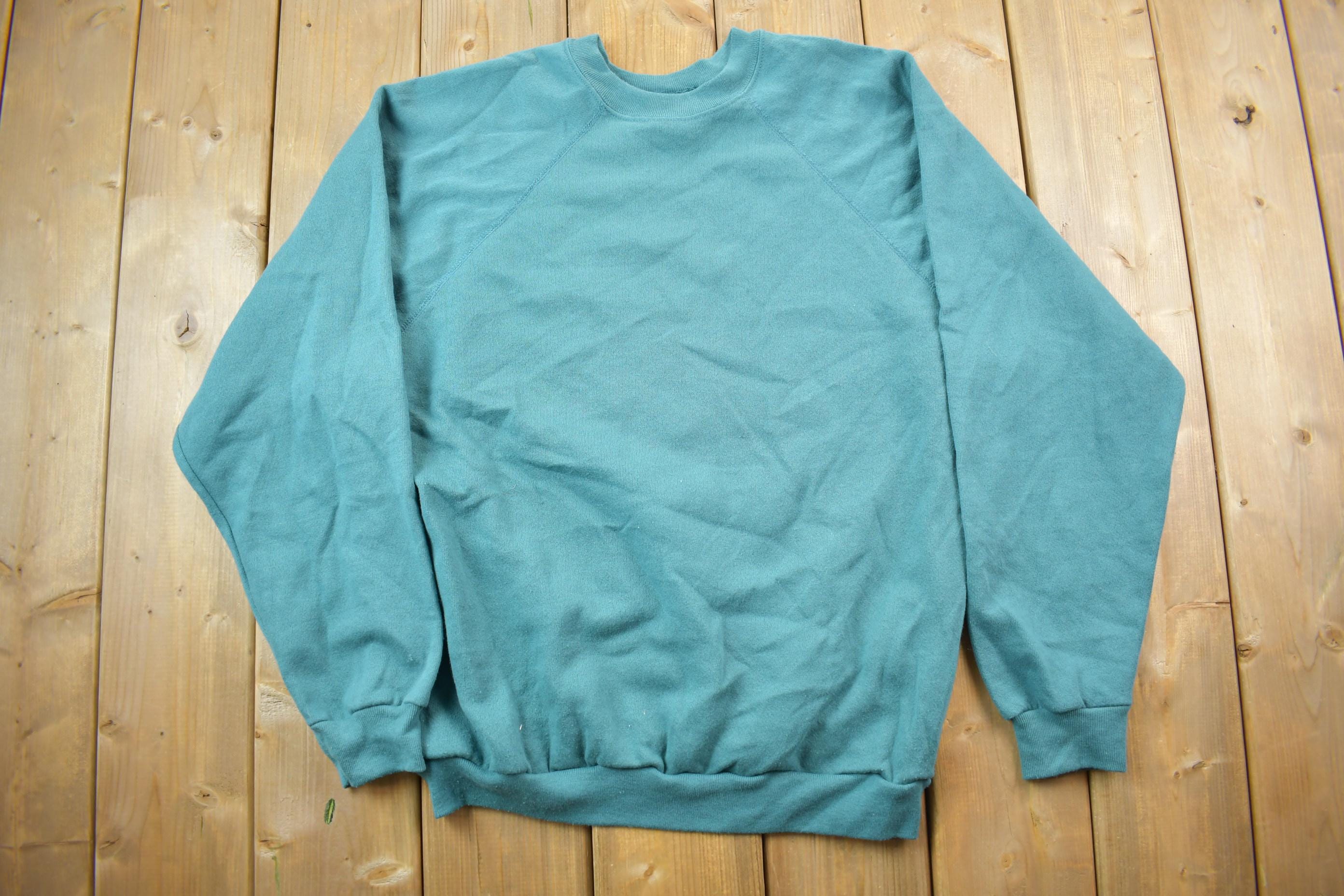 Vintage 1990s Blank Teal