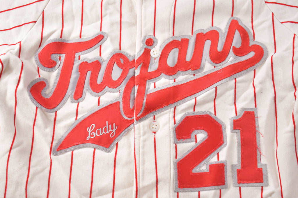 Vintage 1980's Trojans Baseball Jersey