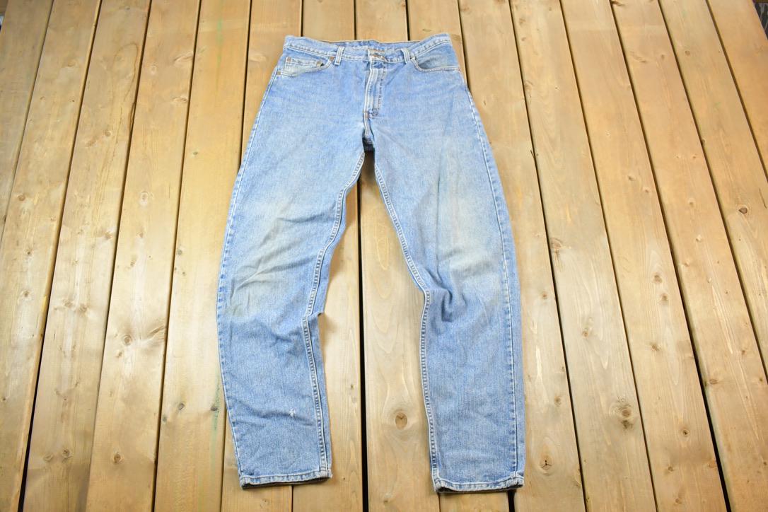 Vintage 1990s Levi Strauss Red Tab Denim Jeans Size 36 x 36 Made In USA
