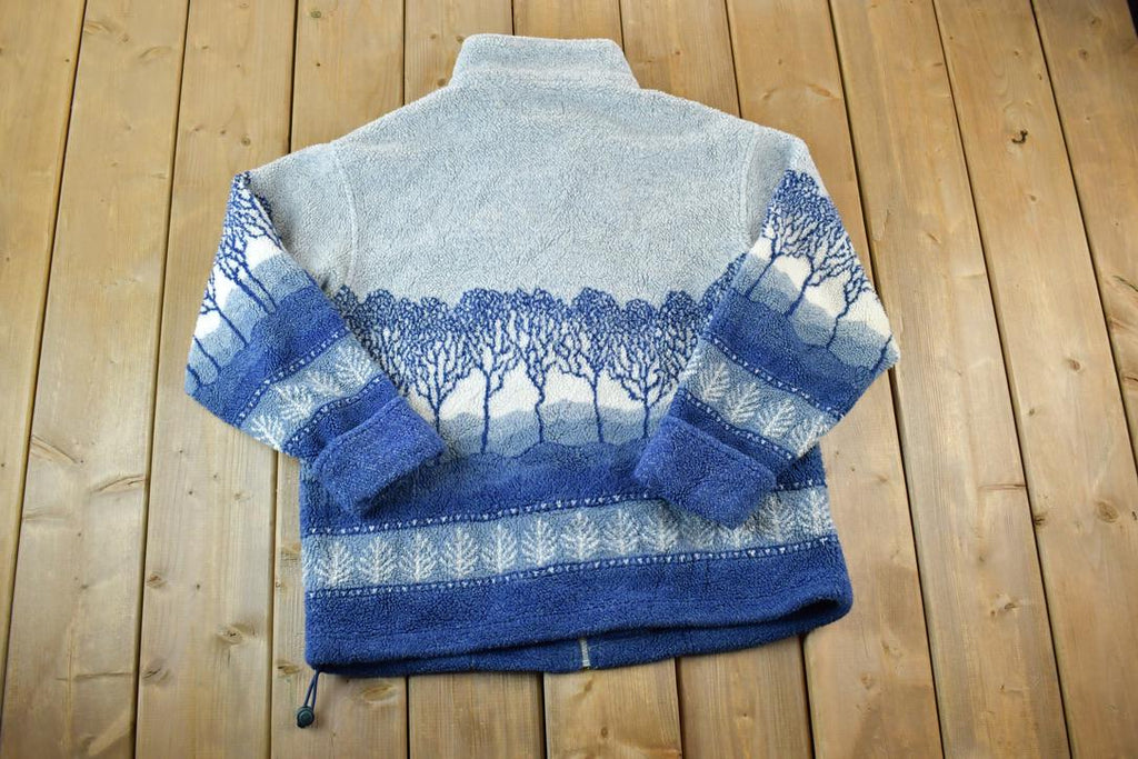 Vintage 1990s Northern Reflections AOP Fleece Sweater