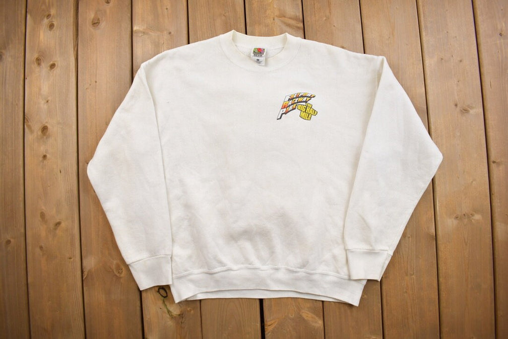 Vintage 2001 Race Car Graphic Crewneck Sweatshirt