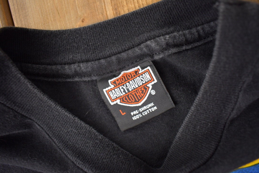 Vintage 1993 Bartels" Harley Davidson West Los Angeles Single Stitch Graphic T-Shirt Made In USA