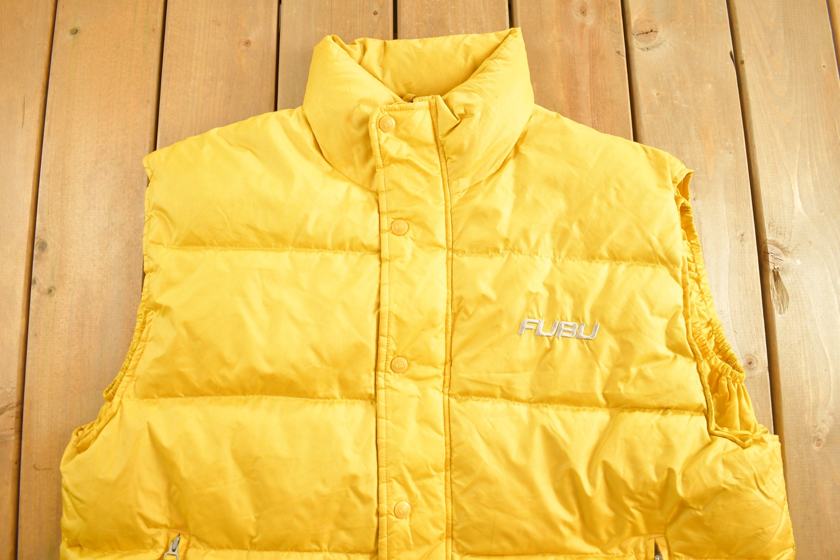 Vintage 1990s Fubu Jeans Puffer Vest