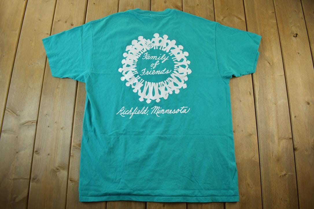 Vintage 1990s Faith and Light Richfield Minnesota Christian Religious T-Shirt