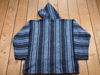 Vintage Knitted Blanket Hooded Sweater