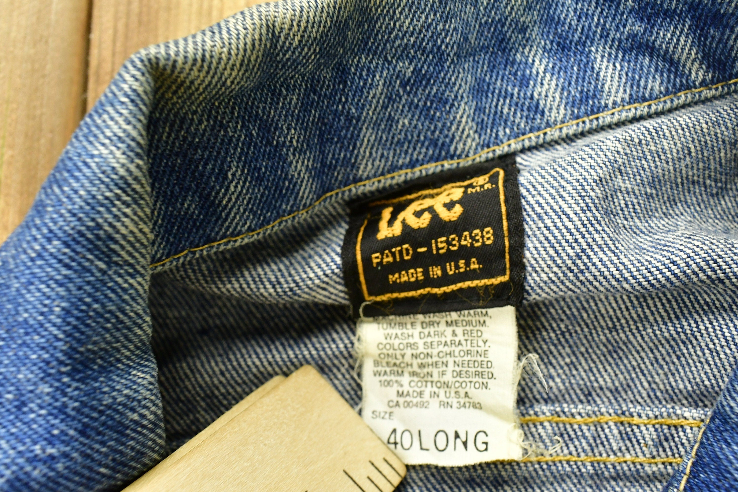 Vintage 1970s Lee Riders Denim Jean Jacket