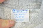 Vintage 1990s Champion Reverse Weave Heather Grey Hoodie Sweatshirt