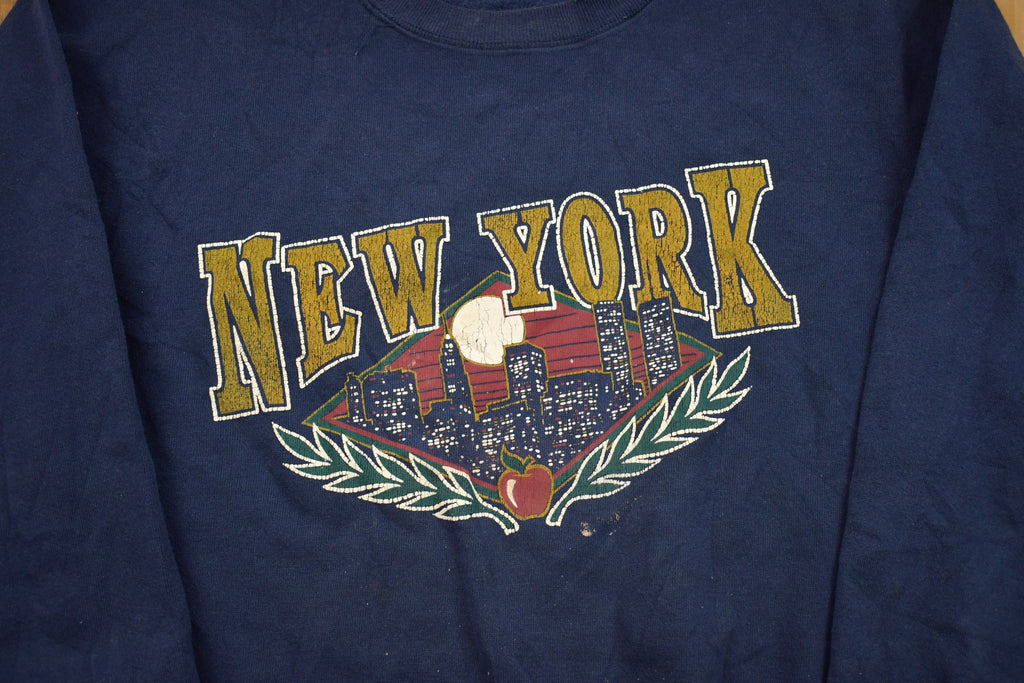 Vintage 1990s New York Skyline Crewneck Sweatshirt