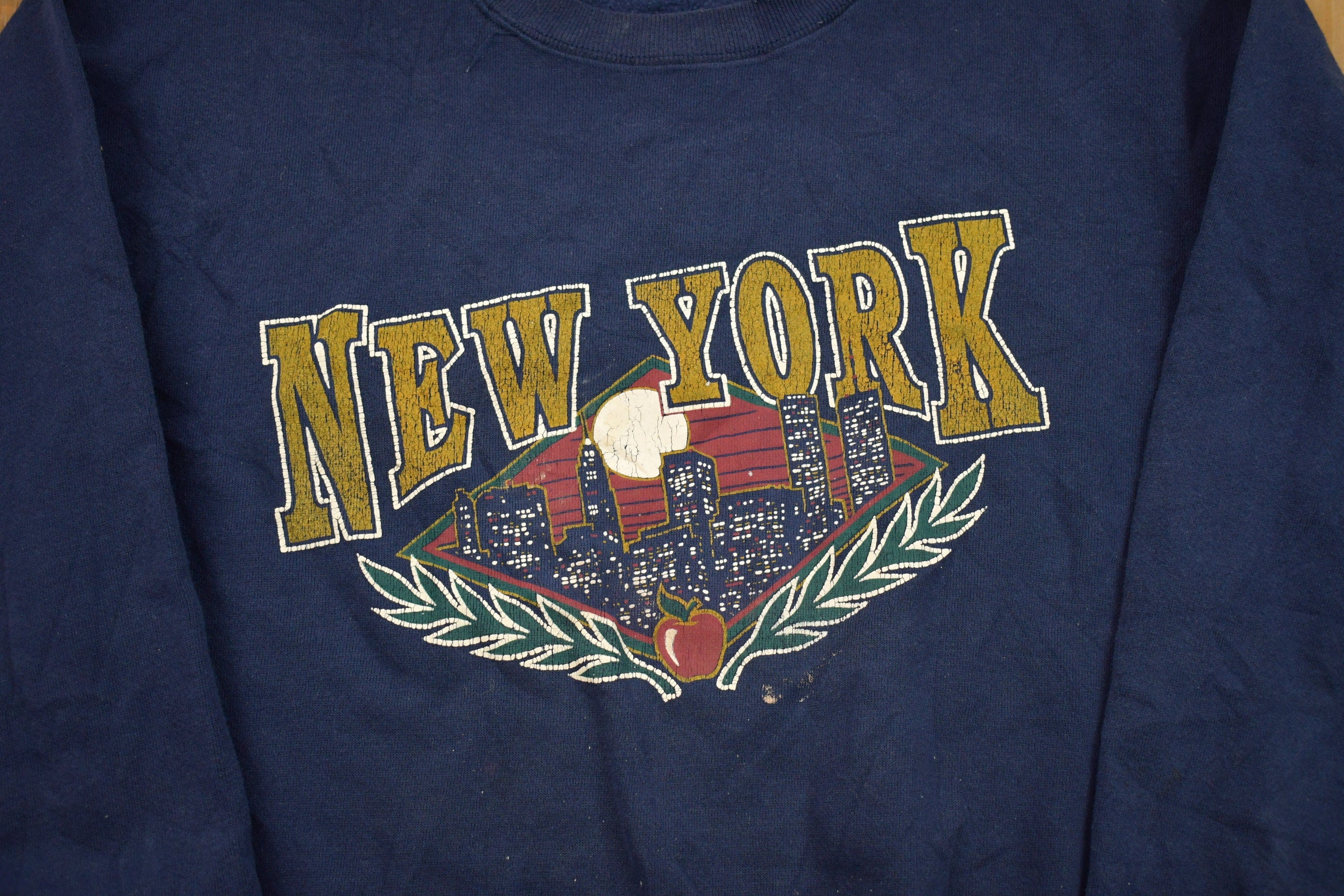 Vintage 1990s New York Skyline Crewneck Sweatshirt