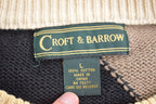 Vintage 1990s Croft And Barrow Knitted Argyle Crewneck Sweater / Vintage 90s Crewneck / All Over Pattern / Sweatshirt / Abstract Pattern