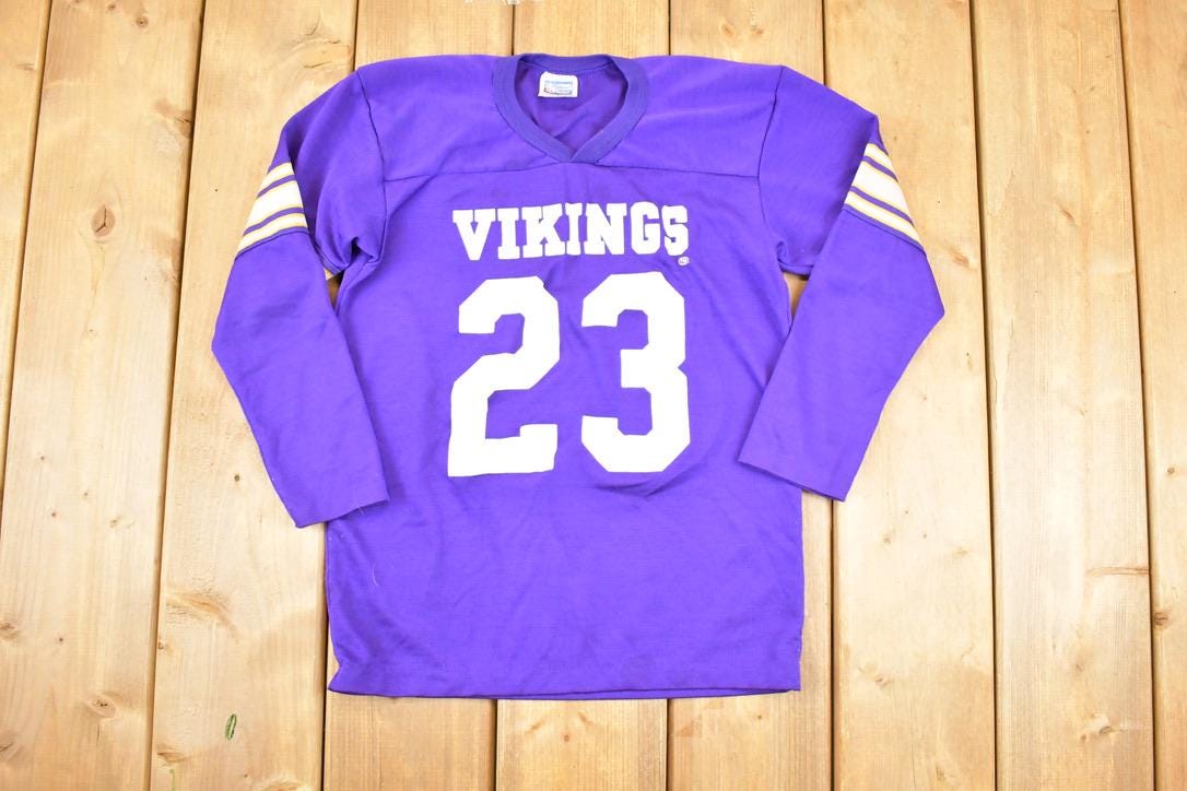 Vintage 1980s Rawlings Minnesota Vikings NFL T-Shirt Youth L