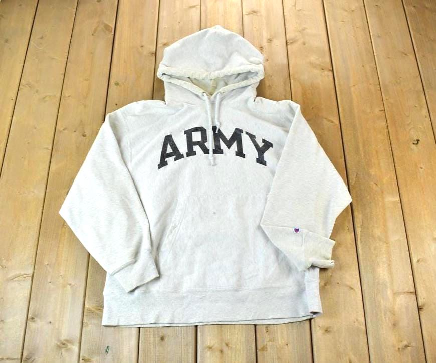Vintage Y2K Army Champion Reverse Weave Hoodie Sweatshirt