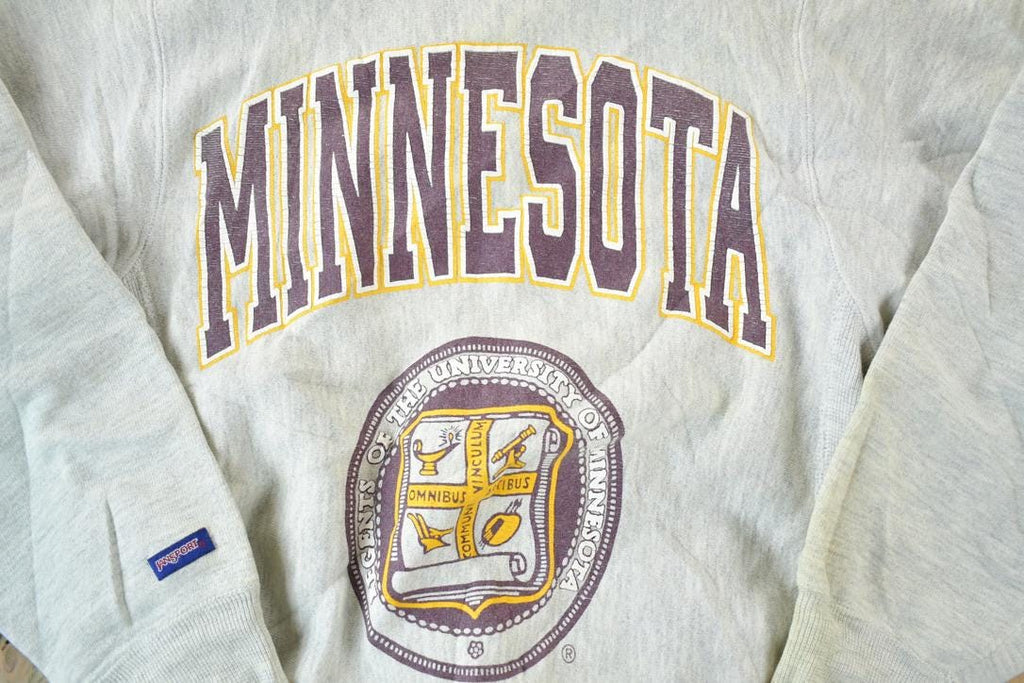 Vintage 1990s Minnesota University Jansport Cross Grain Collegiate Crewneck Made In USA
