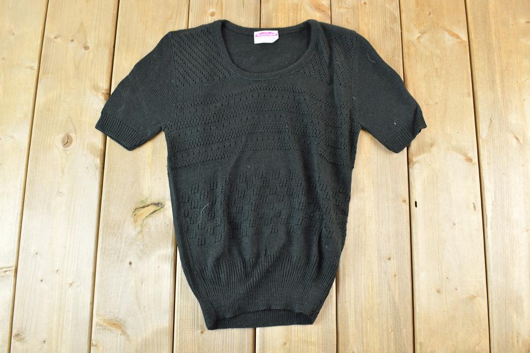 Vintage 1970s Scotch English Single Stitch Knit T-Shirt