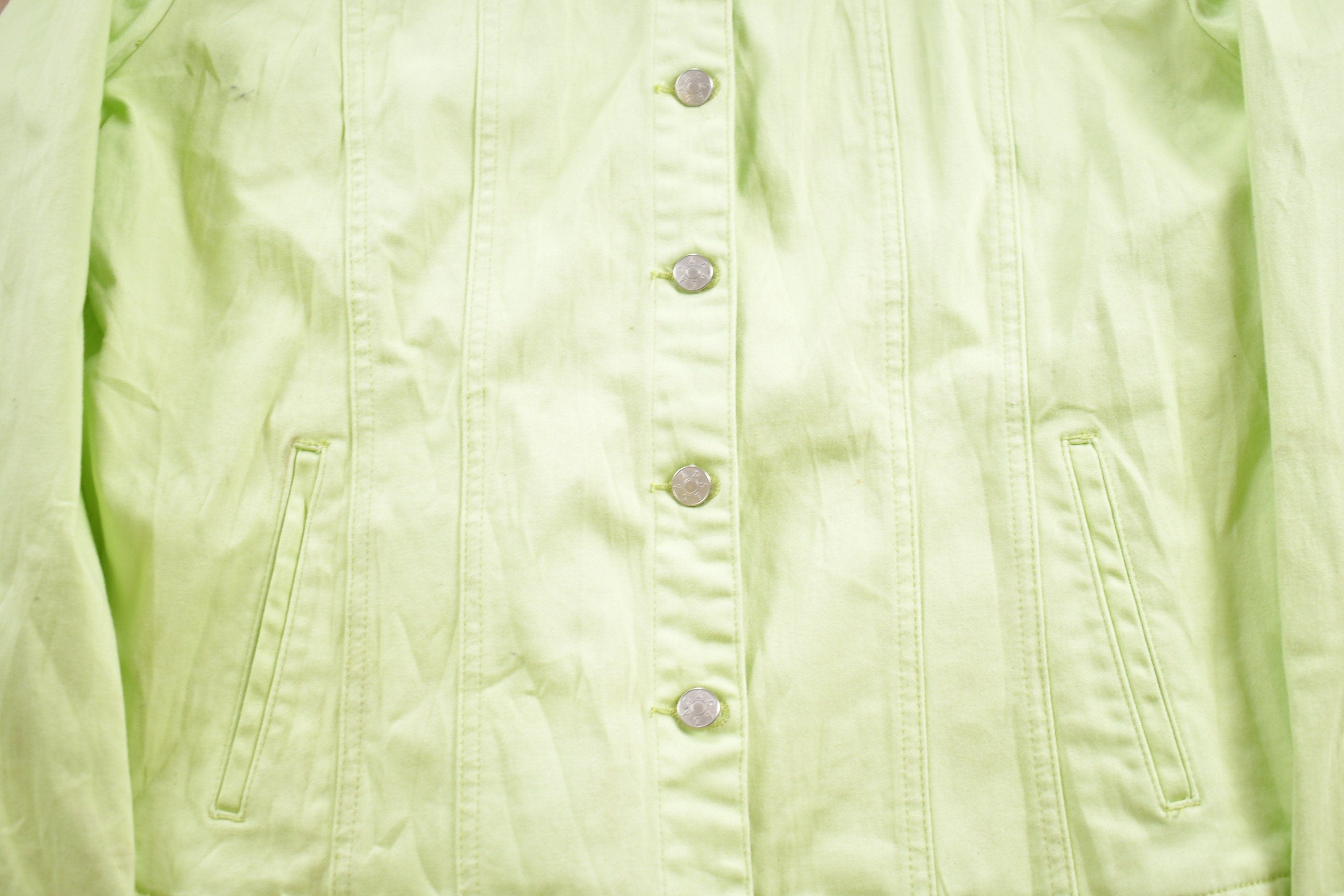 Vintage 1980s Live A Little Denim Jean Jacket