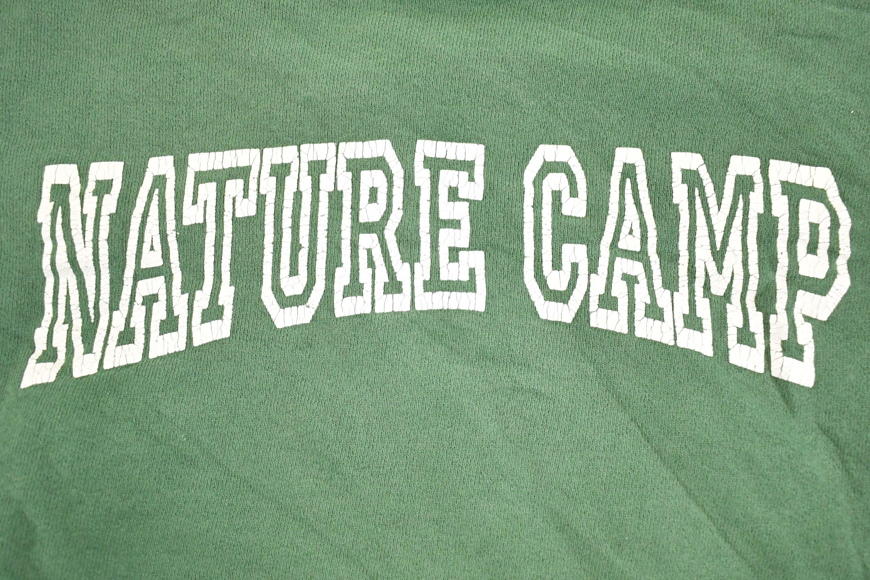 Vintage 1990s Nature Camp Souvenir Crewneck Sweatshirt Men's M / 90s Crewneck / Travel Vacation Sweater
