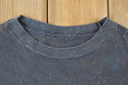 Vintage 1990s Wolves On The Mountain All Over Print Graphic T-Shirt